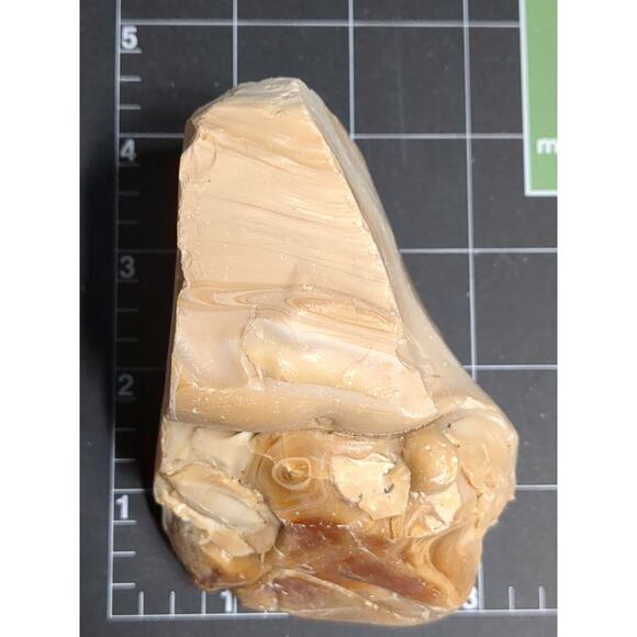 Carmel Chocolate Coffee Swirl Art Glass Cullet Slag Glass #5XL158 - Picture 5 of 5